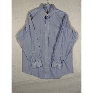 Brooks Brothers Classic Stripe Non Iron Supima Cotton Mens Dress Shirt 16 1/2 34